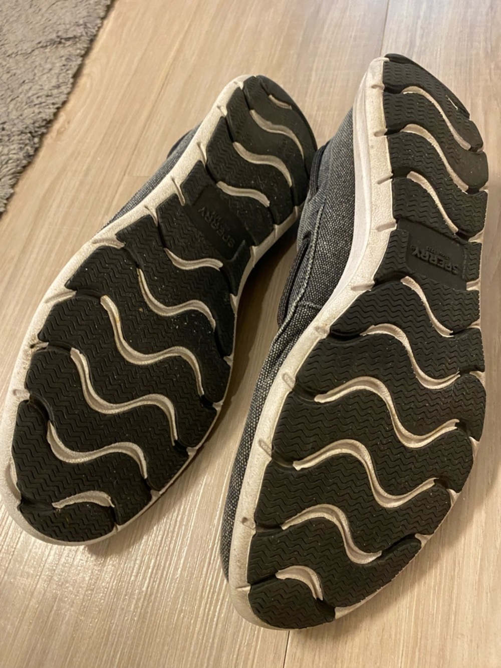 Sperry Slip-On Casual Canvas Shoes - Charcoal Gray - Picture 3 of 4